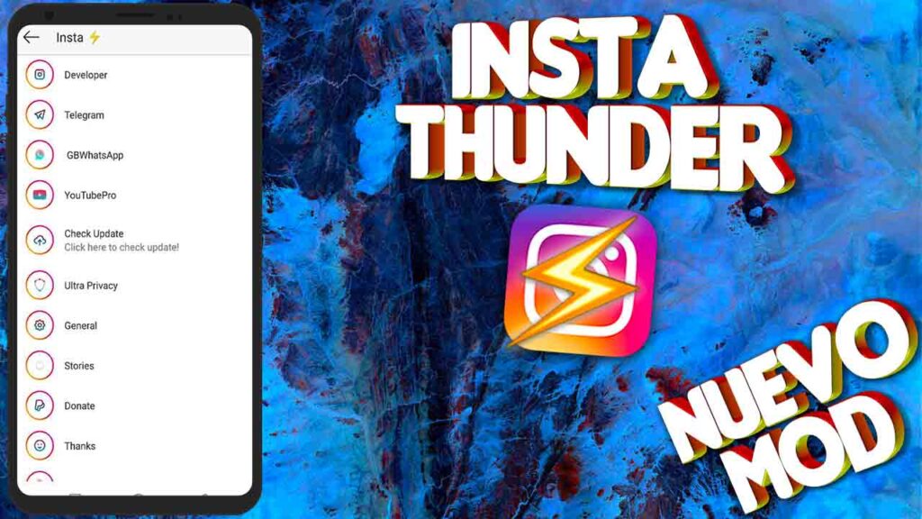 Nuevo instagram thunder el mejor mod de instagram disponible